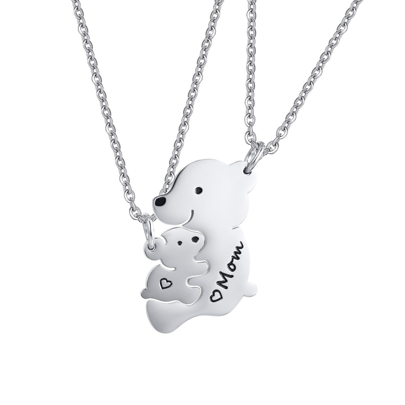 POPLYKE Collana da donna in argento Sterling con POPLYKE Collana da donna in argento Sterling con