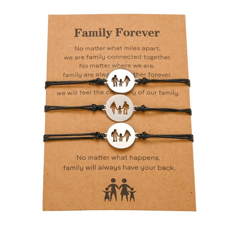 bracciale mamma papa bambino