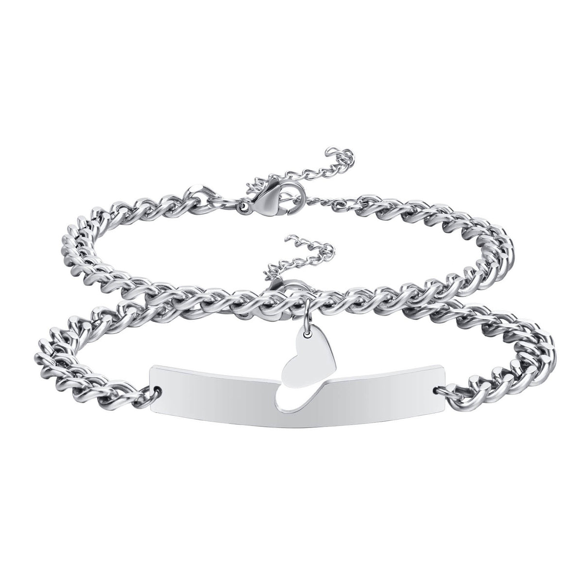 bracciali coppia acciaio