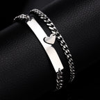bracciali coppia in acciaio