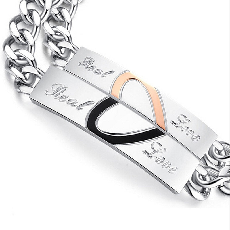 bracciali per coppia cuore