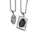 collana cuore anatomico