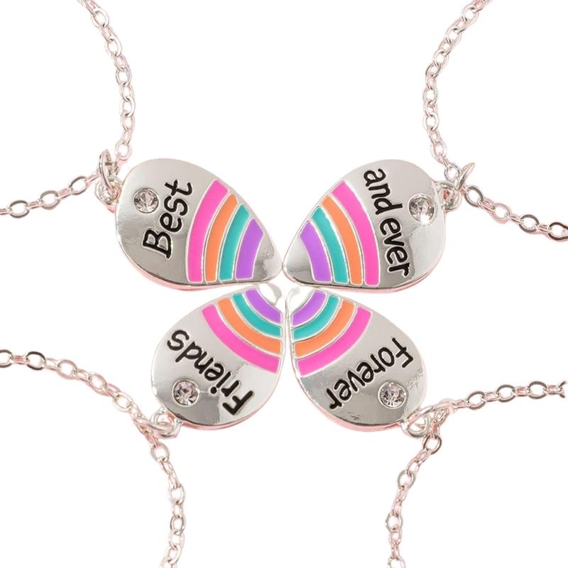 OUTLETISSIMO SET 6 Collane Con Ciondolo In Cristallo - Colori BFF Per Amiche - 2